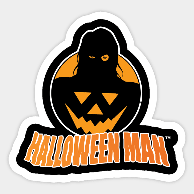 Halloween Man Logo Tee Sticker by DrewEdwards